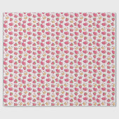 Papier Cadeau motif gastronomique romantique (Plat)