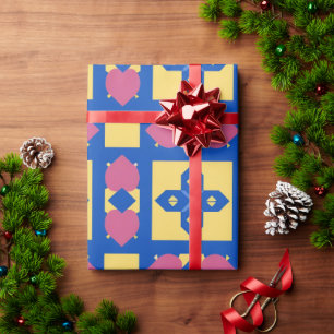 Papier Cadeau Motif Géométrique Abstrait
