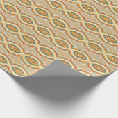 Papier Cadeau Motif géométrique abstrait d'ondulation Art Pop Ré (Coin)