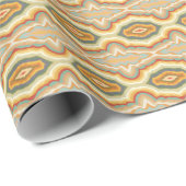 Papier Cadeau Motif géométrique abstrait d'ondulation Art Pop Ré (Coin rond)
