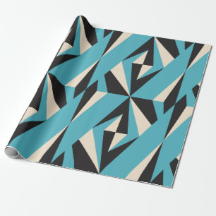 Papier Cadeau Motif géométrique abstrait moderne sans couture av