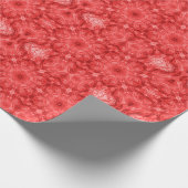 Papier Cadeau motif géométrique Abstrait rouge envelopper mat (Coin)