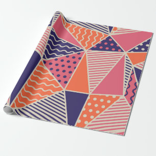 Papier Cadeau Motif géométrique. Arrière - plan triangle Abstrai