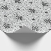Papier Cadeau Motif géométrique blanc et noir (Coin)