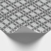 Papier Cadeau Motif géométrique blanc et noir (Coin)