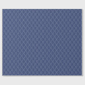 Papier Cadeau Motif géométrique bleu japonais transparent (Plat)