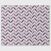 Papier Cadeau Motif géométrique chevron (Plat)