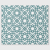 Papier Cadeau Motif géométrique complexe avec interconnecté sarc (Plat)