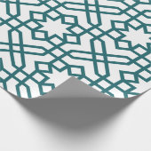 Papier Cadeau Motif géométrique complexe avec interconnecté sarc (Coin)