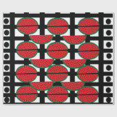 Papier Cadeau Motif géométrique de la pastèque Fruit d'été (Plat)