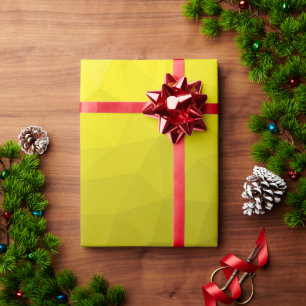 Papier Cadeau Motif géométrique dégradé foncé jaune