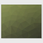 Papier Cadeau Motif géométrique du maillage vert de l'Armée (Plat)