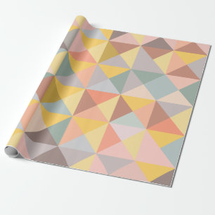 Papier Cadeau Motif géométrique en automne et automne Tons de la