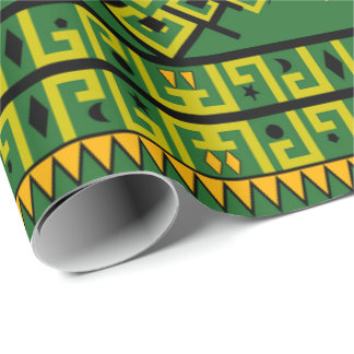 Papier Cadeau Motif géométrique ethnique moderne