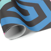 Papier Cadeau Motif géométrique Hexagon (Coin rond)