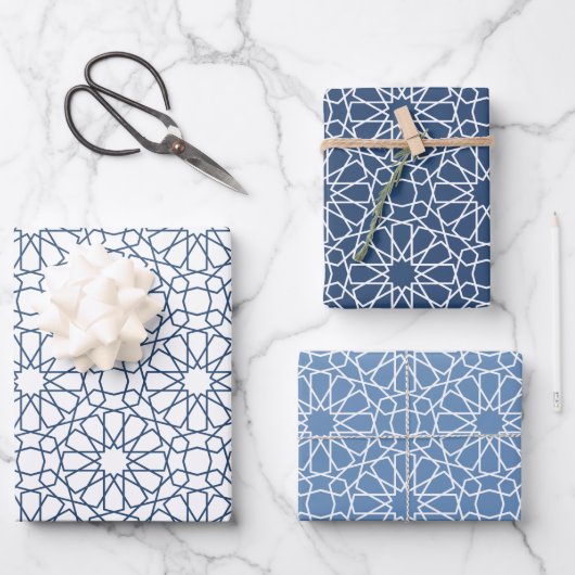 Papier cadeau Motif géométrique islamique (Recto)