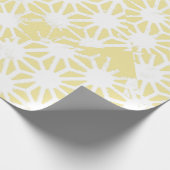 Papier Cadeau Motif géométrique jaune citron (Coin)
