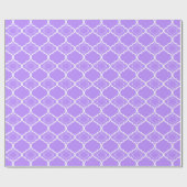 Papier Cadeau Motif géométrique Lavande violette (Plat)