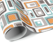 Papier Cadeau Motif géométrique lumineux. (Coin rond)