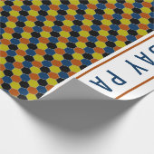 Papier Cadeau Motif géométrique lumineux, fête d'anniversaire mo (Coin)