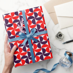 Papier Cadeau Motif géométrique moderne de quart de cercle