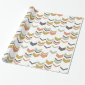 Papier Cadeau Motif géométrique moderne décalé de Chevron (Déroulé)