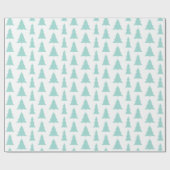 Papier Cadeau Motif géométrique moderne Mint Green Trees (Plat)