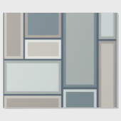 Papier Cadeau Motif géométrique moderne Modulaire du milieu du s (Plat)