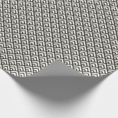 Papier Cadeau Motif géométrique noir et blanc (Coin)