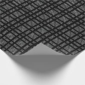 Papier Cadeau Motif géométrique noir et blanc Ama (Coin)