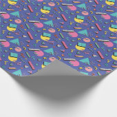 Papier Cadeau Motif géométrique rétro (Coin)