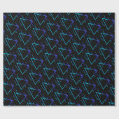 Papier Cadeau Motif géométrique Retro Neon (Plat)
