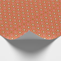 Motif géométrique rouge et blanc de Noël