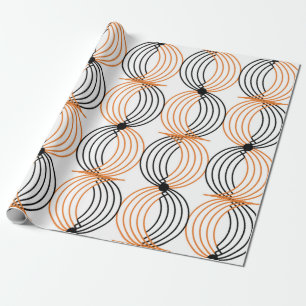 Papier Cadeau Motif géométrique sans couture avec lignes ondulée