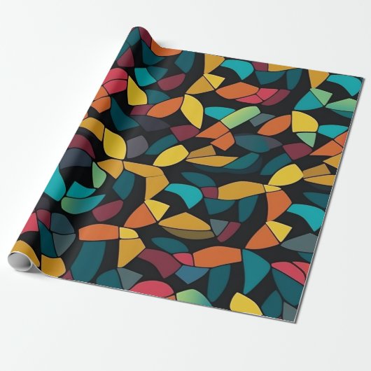 Papier Cadeau Motif géométrique Tessellation (Déroulé)