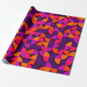 Papier Cadeau Motif géométrique transparent. Vinta vintage Abstr