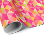 Papier Cadeau Motif géométrique triangles (Coin rond)