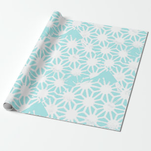 Papier Cadeau Motif géométrique turquoise