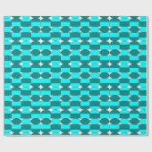 Papier Cadeau Motif géométrique turquoise Aqua Modern (Plat)