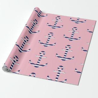 Papier Cadeau Motif Girly d'ancre
