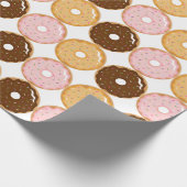 Papier Cadeau Motif givré de beignet (Coin)