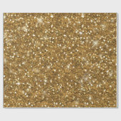 Papier Cadeau Motif Gold Parties scintillant ID144 (Plat)