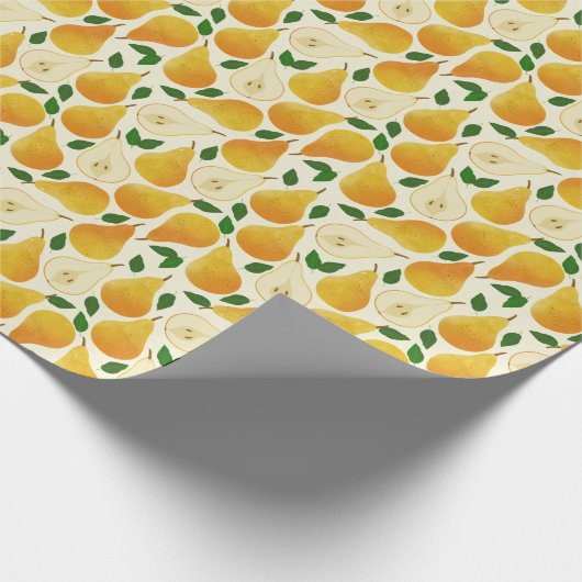 Papier Cadeau Motif Golden Pears (Coin)