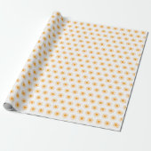 Papier Cadeau Motif Golden Sun (Déroulé)