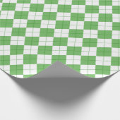 Papier Cadeau Motif Golf Argyle Vert (Coin)