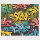Papier Cadeau motif graffiti (Plat)