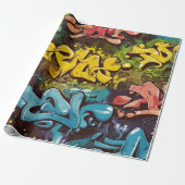 Papier Cadeau motif graffiti (Déroulé)