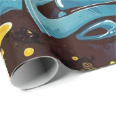 Papier Cadeau motif graffiti (Coin rond)