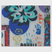 Papier Cadeau Motif Graffiti (Plat)