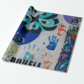 Papier Cadeau Motif Graffiti (Déroulé)